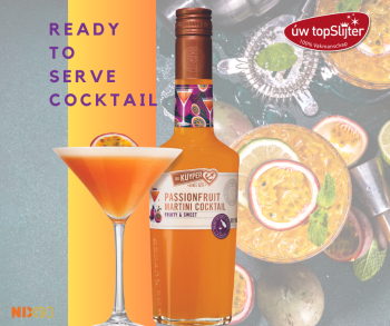 De Kuyper Passionfruit Martini Cocktail - mixtip - uw topSlijter nb website