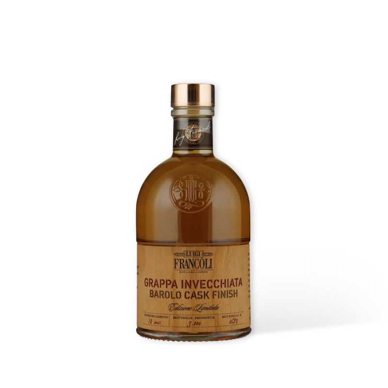 [8003405002770] FRANCOLI Grappa Barolo Cask Finish 0,50 ltr.