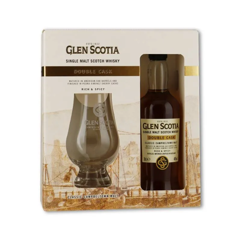 [5016840200079] GLEN SCOTIA Double Cask Giftpack + glas